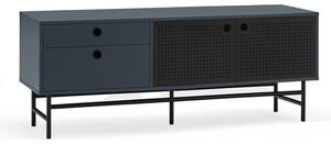 Tmavě modrý TV stolek 140x52 cm Punto - Teulat