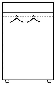 Zevyt-nabytek Skříň z masivu SCANDI 22 - šířka 42 cm