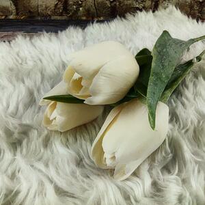 Umělý tulipán krémový- 43 cm, č. 37