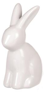Velikonoční bílý keramický zajíček- 11 cm