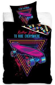 Carbotex povlečení Skateboard retro style 140x200 / 70x90 cm