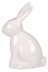 Velikonoční bílý keramický zajíček- 15 cm
