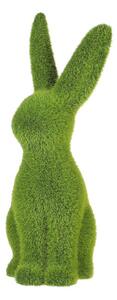 Zelený dekorační zajíc z umělé trávy- 25 cm