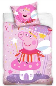 Carbotex povlečení Prasátko Peppa Víla 140x200 / 70x90 cm