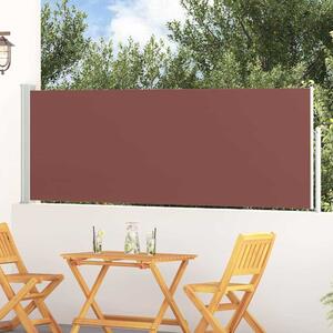 VidaXL Zatahovací boční markýza / zástěna na terasu 100 x 314 cm [42035286] Barva: Hnědá