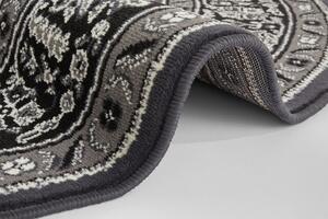 Nouristan - Hanse Home koberce Kruhový koberec Mirkan 104436 Dark-grey ROZMĚR: 160x160 (průměr) kruh