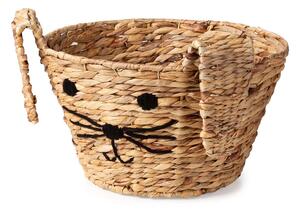 Compactor dětský koš na hračky FABBLE M - Zajíc, z vodního hyacintu, 35 x 23 x 26 cm
