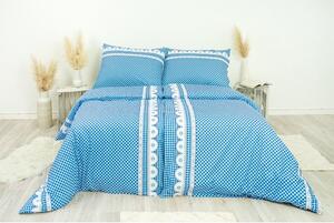 Stanex Luxusní povlečení 100% Bavlna babiččino údolí modré 140x200/70x90 cm