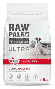 VEE VETEXPERT Raw Paleo Ultra Mini Puppy Mono Beef - suché krmivo pro štěňata malých plemen - 8 kg