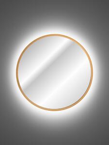 ViaDomo Via Domo - LED zrcadlo Hestia - zlatá - 60x60 cm
