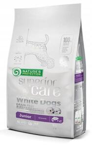 NPO NATURE'S PROTECTION Superior Care White Dogs Junior Losos bez obilovin - suché krmivo pro štěňata - 10 kg