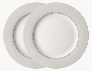 Sada porcelánových talířů Flat, 2 díly