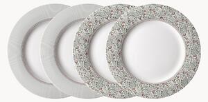 Sada porcelánových talířů Flat, 4 díly