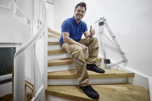 WOL wolfcraft GmbH 5210000 Rádiusová měrka Stair gauge Černá, Nerezová ocel