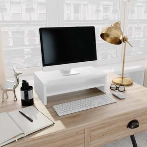 VidaXL Stojan na monitor 42 x 24 x 13 cm kompozitní dřevo [862407] Barva: Bílá