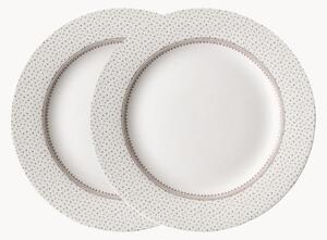 Sada porcelánových talířů Flat, 2 díly