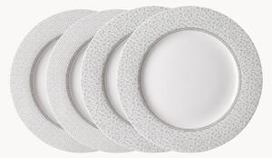 Sada porcelánových talířů Flat, 4 díly