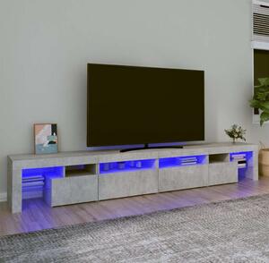 VidaXL TV skříňka s LED osvětlením 260x36,5x40 cm [3332493] Barva: Betonová šedá