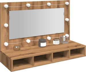 VidaXL Zrcadlová skříňka s LED 90 x 31,5 x 62 cm [862781] Barva: dub artisan