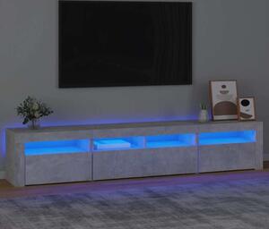VidaXL TV skříňka s LED osvětlením 210 x 35 x 40 cm [3332520] Barva: Betonová šedá