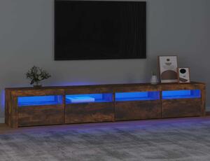 VidaXL TV skříňka s LED osvětlením 240x35x40 cm [3332522] Barva: kouřový dub