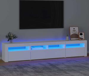 VidaXL TV skříňka s LED osvětlením 210 x 35 x 40 cm [3332520] Barva: Bílá