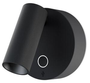 Led2 Nástěnné LED svítidlo ELFY USB 3,5W, v. 85 mm, 2700K Barva: Černá