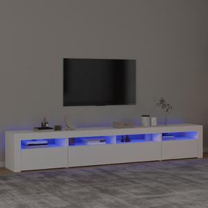 VidaXL TV skříňka s LED osvětlením 240x35x40 cm [3332491] Barva: Bílá