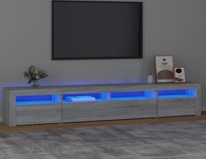 VidaXL TV skříňka s LED osvětlením 240x35x40 cm [3332491] Barva: šedá sonoma