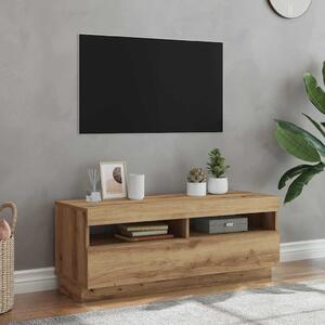 VidaXL TV skříňka s LED 100 x 35 x 40 cm kompozitní dřevo [862565] Barva: dub artisan