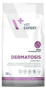 VEE VETEXPERT Veterinary Diet Dermatosis Dog Lamb & Krill - suché krmivo pro psy - 12 kg