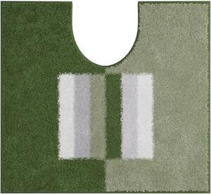 LineaDue CAPRICIO - Koupelnová předložka zelená Rozměr: 55x60 cm s výřezem pro WC