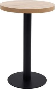 VidaXL Bistro stolek tmavě hnědý 50 cm MDF [286418] Barva: světle hnědá a černá