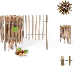 Dřevěné oplocení pro ovce, rozměry 50 cm x 5 m - Ekologické ohraničení zahrady s latěmi o šířce 4-6 cm