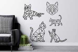 Vsepropejska Kočka dřevěná dekorace na zeď Rozměr (cm): 17 x 16, Typ: Kočka 9, Dekor: Černá