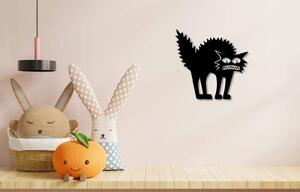 Vsepropejska Kočka dřevěná dekorace na zeď Rozměr (cm): 17 x 16, Typ: Kočka 9, Dekor: Černá