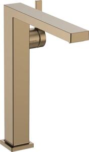 Vysoká umyvadlová baterie Hansgrohe Tecturis E bez výpusti kartáčovaný bronz 73072140