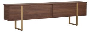 TV stolek v dekoru ořechu v tmavě přírodní barvě 180x50x30 cm Onera – Kalune Design