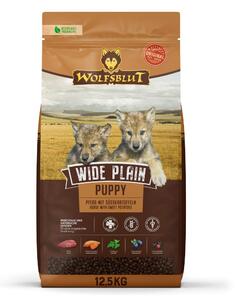 WBL WOLFSBLUT Wide Plain Puppy Horse with sweet potatoes Mono - suché krmivo pro psy - 12,5kg