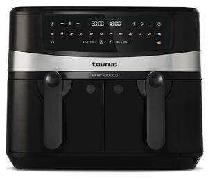 Taurus Air Fry Digital Duo Dvojitý 9 l 2200 W Horkovzdušná fritéza Černá