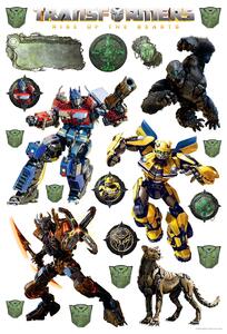 Dětská samolepka na zeď Transformers Útok | 42.5 x 65 cm | DDKM1671
