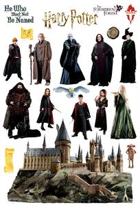 Dětská samolepka na zeď Harry Potter Kouzelné Bradavice | 42.5 x 65 cm | DDKM1655