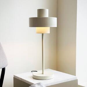 Dyberg Larsen stolní lampa Stoke, tmelově bílá, výška 49,5 cm