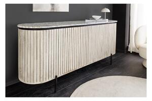 Massive home | Komoda ADLON 170 cm s mramorovou deskou - mangové dřevo