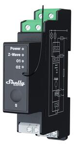 SL2 Shelly Qubino Wave Pro 2PM​ napěťové relé Černá