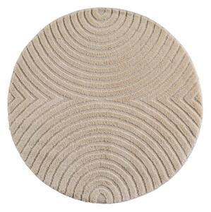 Béžový kulatý koberec s příměsí juty ø 80 cm Art 1122 – Ayyildiz Carpets