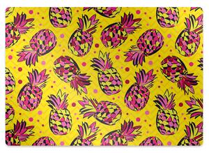 Ochranná podložka pod židli růžové ananas
