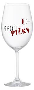 SPOLUPIČKY - čirá sklenice na víno 350 ml