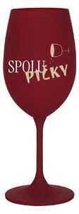 SPOLUPIČKY - bordó sklenice na víno 350 ml