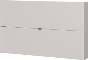 Krémový výklopný/závěsný botník v dekoru dubu 140x83x18 cm Ameca – Germania